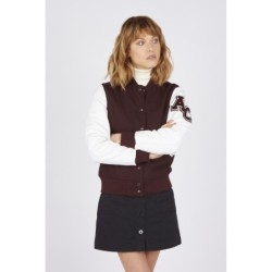 Teddy Varsity Burgundy-White Slim Femme | American College USA